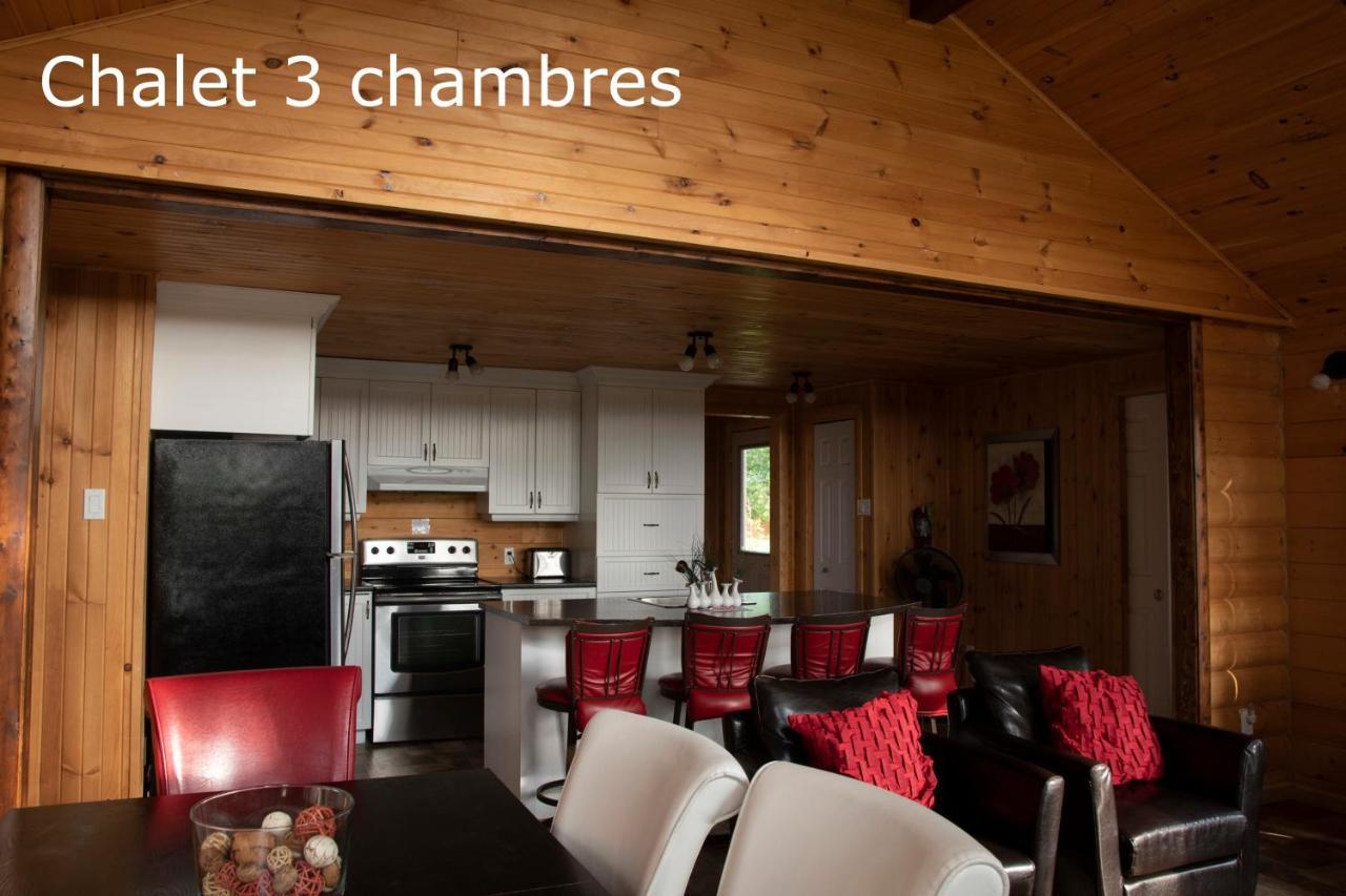 Chalets Et Spa Lac Saint-Jean Chambord Exteriér fotografie