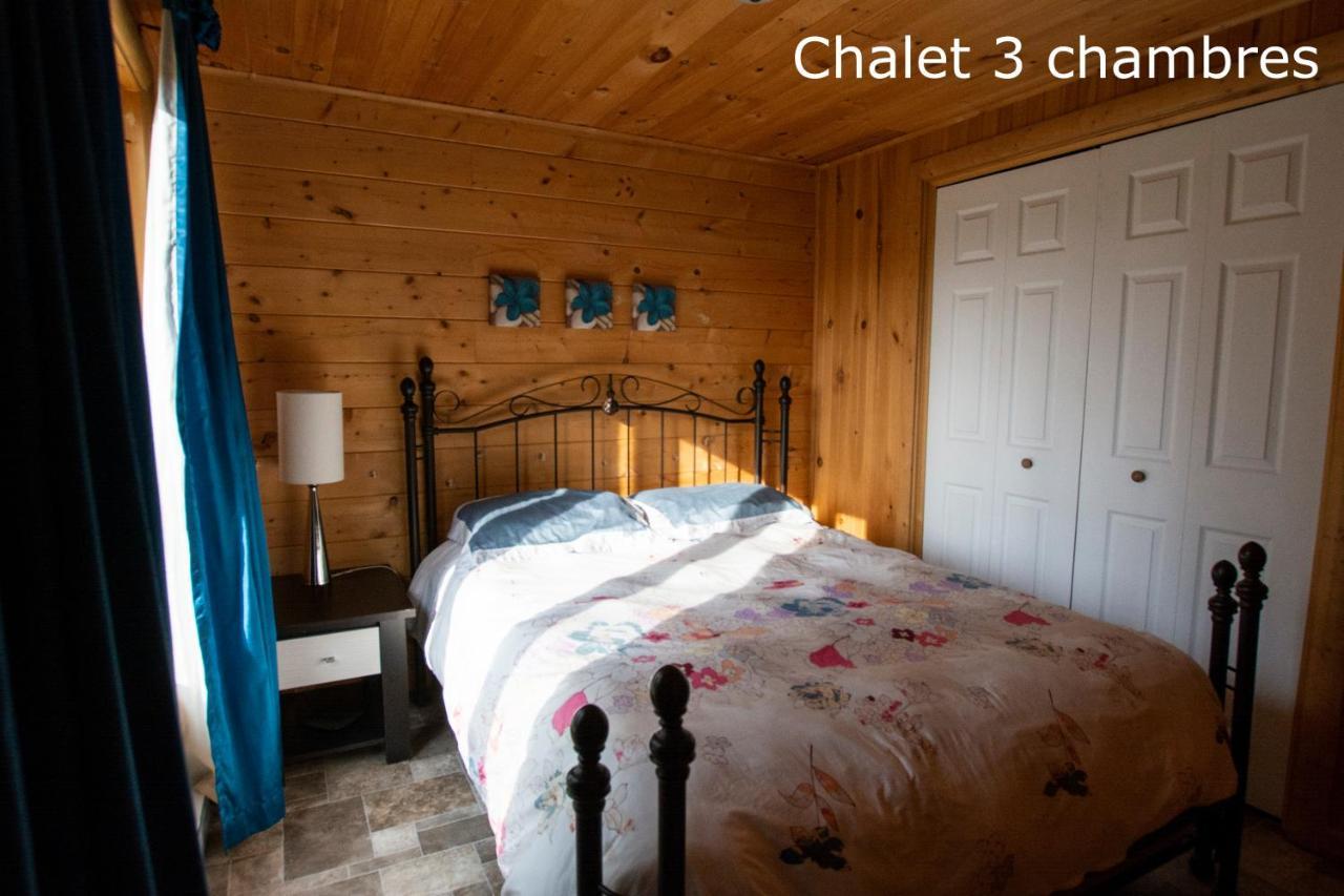 Chalets Et Spa Lac Saint-Jean Chambord Exteriér fotografie