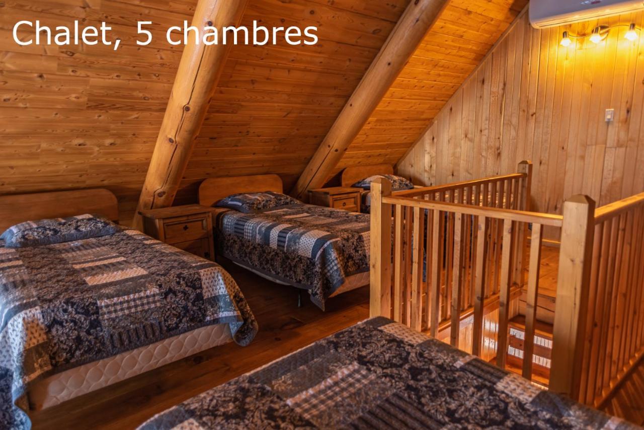 Chalets Et Spa Lac Saint-Jean Chambord Exteriér fotografie