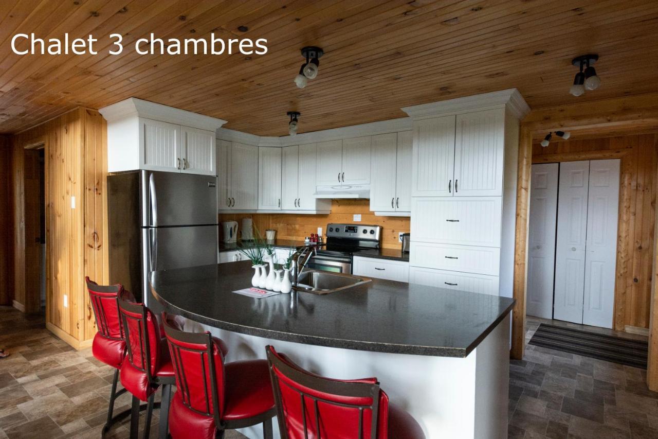 Chalets Et Spa Lac Saint-Jean Chambord Exteriér fotografie