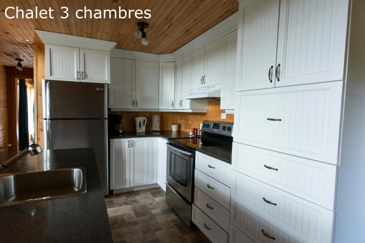 Chalets Et Spa Lac Saint-Jean Chambord Exteriér fotografie
