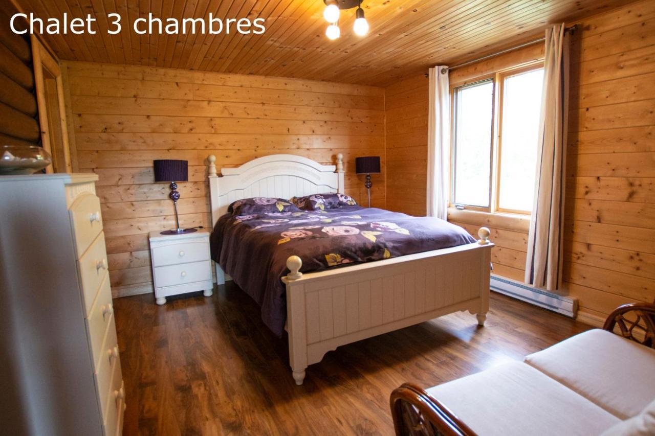 Chalets Et Spa Lac Saint-Jean Chambord Exteriér fotografie